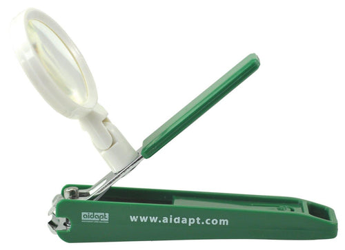 Nail Clipper with Magnifying Glass helpline.co.uk